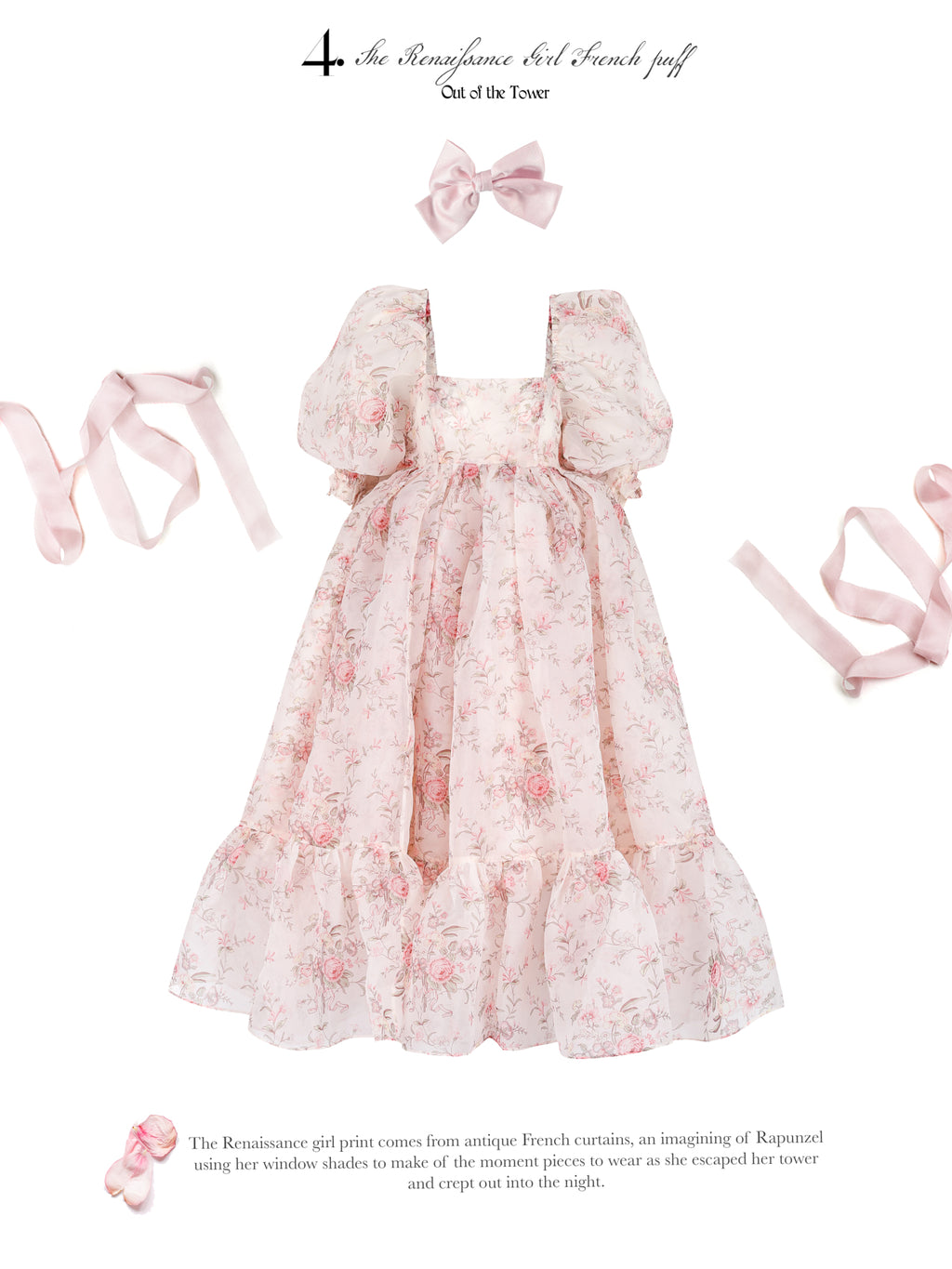 The Renaissance Girl French Puff Dress 6X