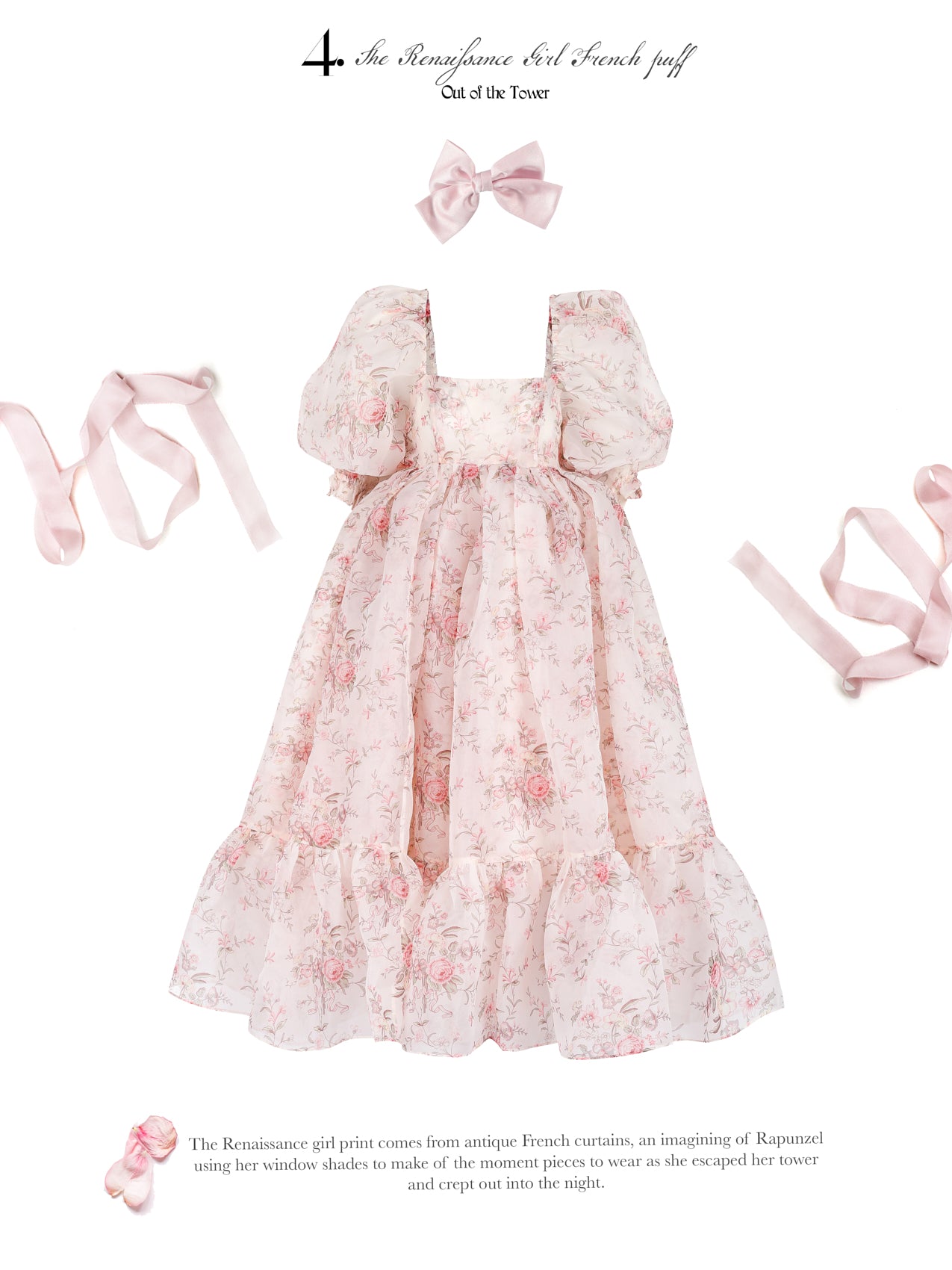 The Renaissance Girl French Puff Dress 6X